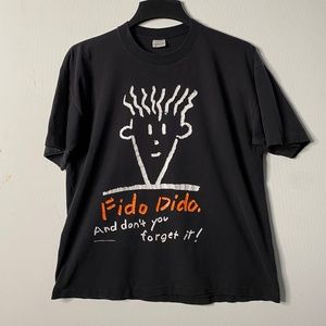 Rare Vintage Fido Dido (1985) Shirt – Black – S